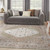 Homeroots Home Decor 9' x 12' Khaki Oriental Power Loom Distressed Washable Area Rug