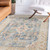 Homeroots Home Decor 9' x 13' with Blue Floral Power Loom Area Rug