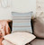 Homeroots Home Decor Set of Four 18 X 18 Inches Blue Beach Chevron Cotton Zippered Pillows