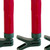Set of Twentyfour Red Flameless Christmas Clip on Taper Candle