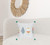 Homeroots Home Decor 20 X 20 Inches White Blue and Green Polyester Geometric Zippered Pillow