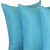 Homeroots Home Decor Set Of Four 20 x 20 Inches Sky Blue Polyester Zippered Pillow Cover