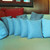 Homeroots Home Decor Set Of Four 20 x 20 Inches Sky Blue Polyester Zippered Pillow Cover