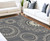Homeroots Home Decor 8' x 10' Gray and Ivory Geometric Area Rug