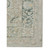 8' Tan And Light Green Medallion Runner Rug
