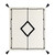 Black and White Woven Cotton Geometric Throw Blanket - 606114787778