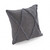 Homeroots Home Decor 20 x 20 Inch Dark Gray Geometric Zippered Pillow, 100% Cotton