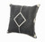 20" X 20" White And Black 100% Cotton Geometric Zippered Pillow - 606114691716