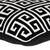 Homeroots Home Decor 18 X 18 Inches Interlocking Zippered Pillow, Black