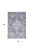 8' X 10' Blue And Pink Floral Power Loom Distressed Washable Area Rug