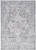 Homeroots Home Decor 8' x 10' Blue and Pink Floral Power Loom Distressed Washable Area Rug