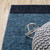 Homeroots Home Decor 10' x 13' Geometric Area Rug, Blue Purple Grey Teal, Power Loom