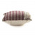 Homeroots Home Decor 20 X 20 Inches Maroon Red and Off-White 100% Cotton Striped Zippered Pillow