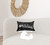 Homeroots Home Decor Modern Silver and Black Torino Kobe Cowhide Pillow 12 X 20 X 5 Inches