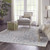 Homeroots Home Decor 8' x 10' Cream Damask Power Loom Non Skid Area Rug