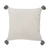 Homeroots Home Decor 20 X 20 Inches with Black and White 100% Cotton Geometric Zippered Pillow