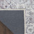 5' X 7' Blue And Pink Floral Power Loom Distressed Washable Area Rug Polyester