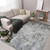 Homeroots Home Decor 10' x 14' Gray and Ivory Abstract Power Loom Area Rug