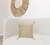 Homeroots Home Decor 20 X 20 Inches Tan and Beige Jute Zippered Pillow