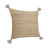 Homeroots Home Decor 20 X 20 Inches Tan and Beige Jute Zippered Pillow