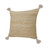 Homeroots Home Decor 20 X 20 Inches Tan and Beige Jute Zippered Pillow