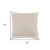 Homeroots Home Decor 20 X 20 Inches in Ivory and Tan 100% Cotton Geometric Zippered Pillow
