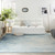 Homeroots Home Decor 9' X 12' in Blue Abstract Power Loom Area Rug