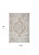 5' X 7' Gray Oriental Power Loom Washable Area Rug Polyester