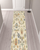 12' Blue And Ivory Genuine Wool Oriental Runner Rug With Fringe