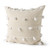 Clouds On Cream Canvas Square Pillow Cover - 808230024137