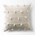 Clouds On Cream Canvas Square Pillow Cover - 808230024137