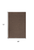 4' X 6' Brown Geometric Power Loom Non Skid Area Rug