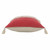 Homeroots Home Decor 20 X 20 Inches Red and Off-White 100% Cotton Pillow with Tassels