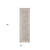 8' Gray Yellow And Lavender Floral Runner Rug