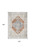 5' X 7' Gray Oriental Power Loom Distressed Washable Area Rug Polyester