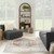 5' X 7' Gray Oriental Power Loom Distressed Washable Area Rug Polyester