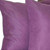 Homeroots Home Decor Set Of Two 22 x 22 Inches Purple Polyester Zippered Pillow Cover