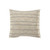 Homeroots Home Decor 20 X 20 Inches Taupe and Dusty Blue Jute Coastal Zippered Pillow