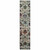 Homeroots Home Decor 2' x 10' Oriental Power Loom Runner Rug, Green and Ivory