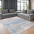 Homeroots Home Decor 7 X 9 Feet Blue and Yellow Abstract Non Skid Area Rug
