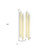Set of Four Beige Flameless Taper Candle