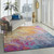 Homeroots Home Decor 9' x 12' with Blue Abstract Power Loom Area Rug