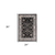 2' X 3' Ivory Black And Gray Oriental Area Rug