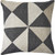 Homeroots Home Decor 20 X 20 Inches Charcoal and White 100% Wool Geometric Zippered Pillow