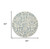 5' Cream Round Damask Power Loom Area Rug
