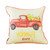 Homeroots Home Decor Red And White Pumpkin Truck Throw Pillow