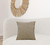 Homeroots Home Decor 20 X 20 Inches Tan and Ivory Linen Zippered Pillow