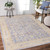 Homeroots Home Decor 9' x 13' Lavender Blue Floral Power Loom Area Rug