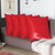 Homeroots Home Decor Set Of Four 26 x 26 Inches Red Polyester Zippered Pillow Cover