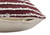 Homeroots Home Decor 20 X 20 Inches Maroon and Cream 100% Cotton Striped Zippered Pillow